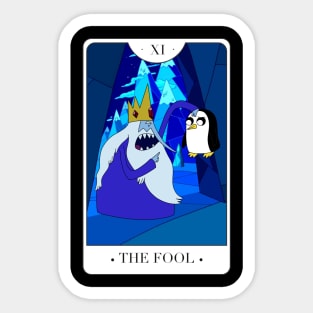 Ice king - adventure time tarot card Sticker